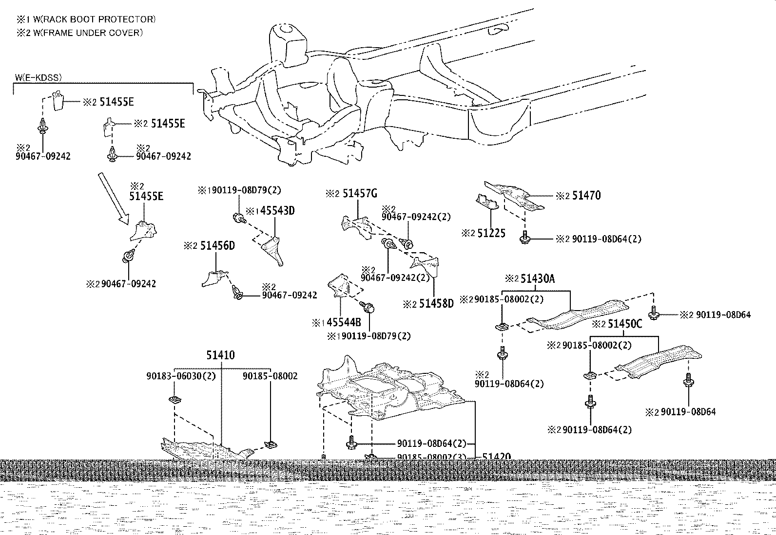 51410-60130 COVER ASSY, ENGINE UNDER, NO.1 product image