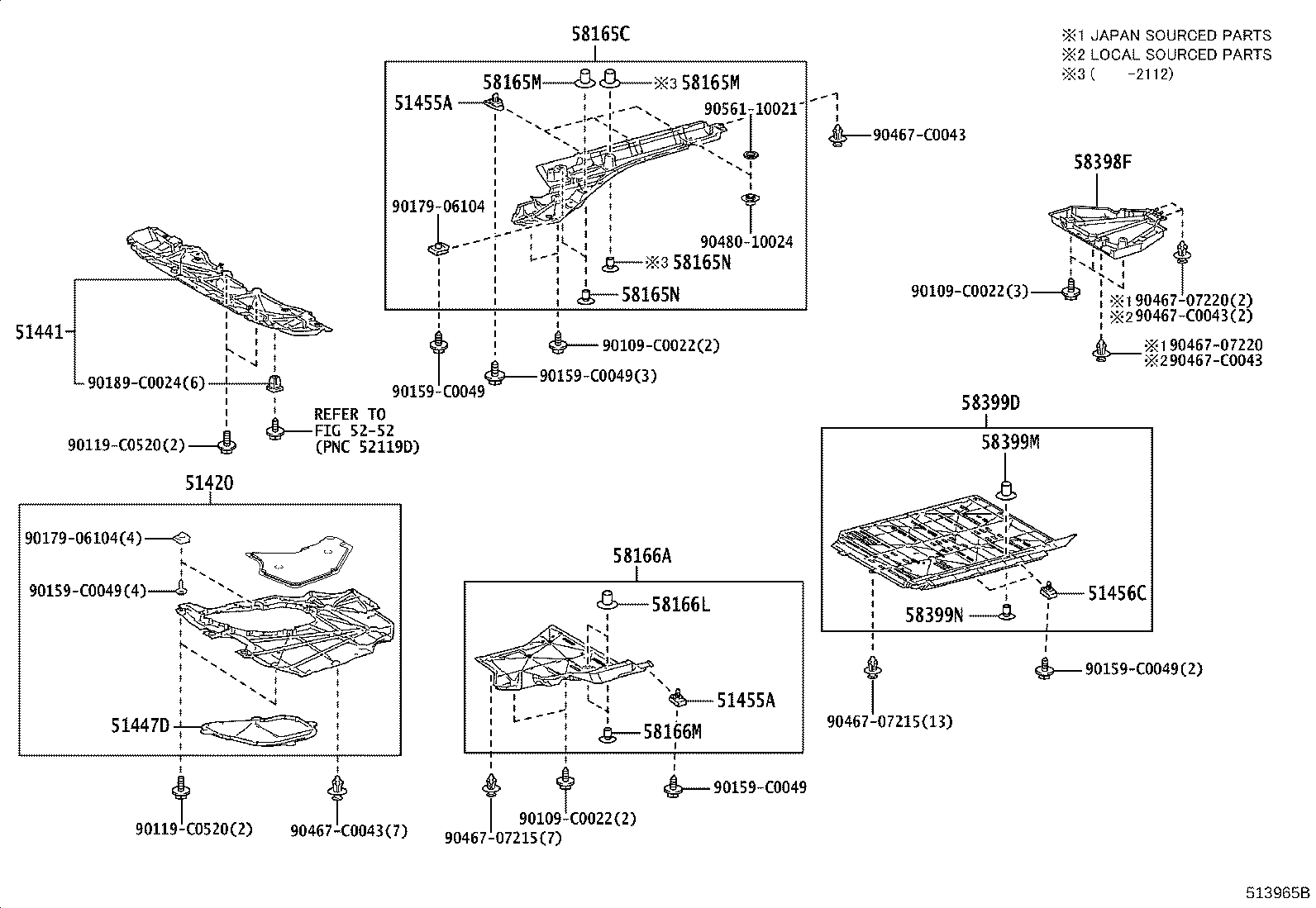 58166-0R080 COVER, FRONT FLOOR, LH product image