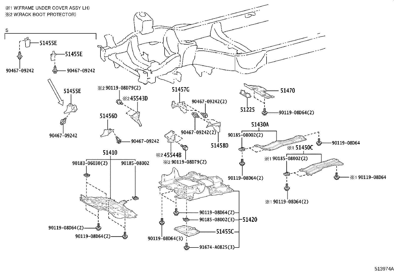 51410-60130 COVER ASSY, ENGINE UNDER, NO.1 product image