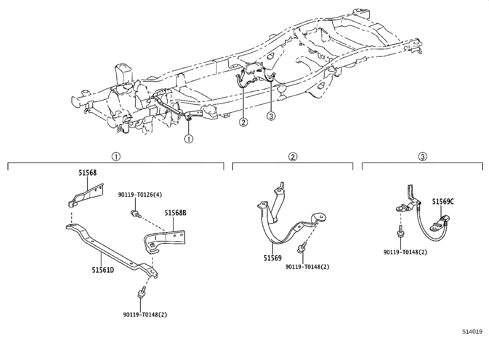 51001-KK321 FRAME SUB-ASSY product image