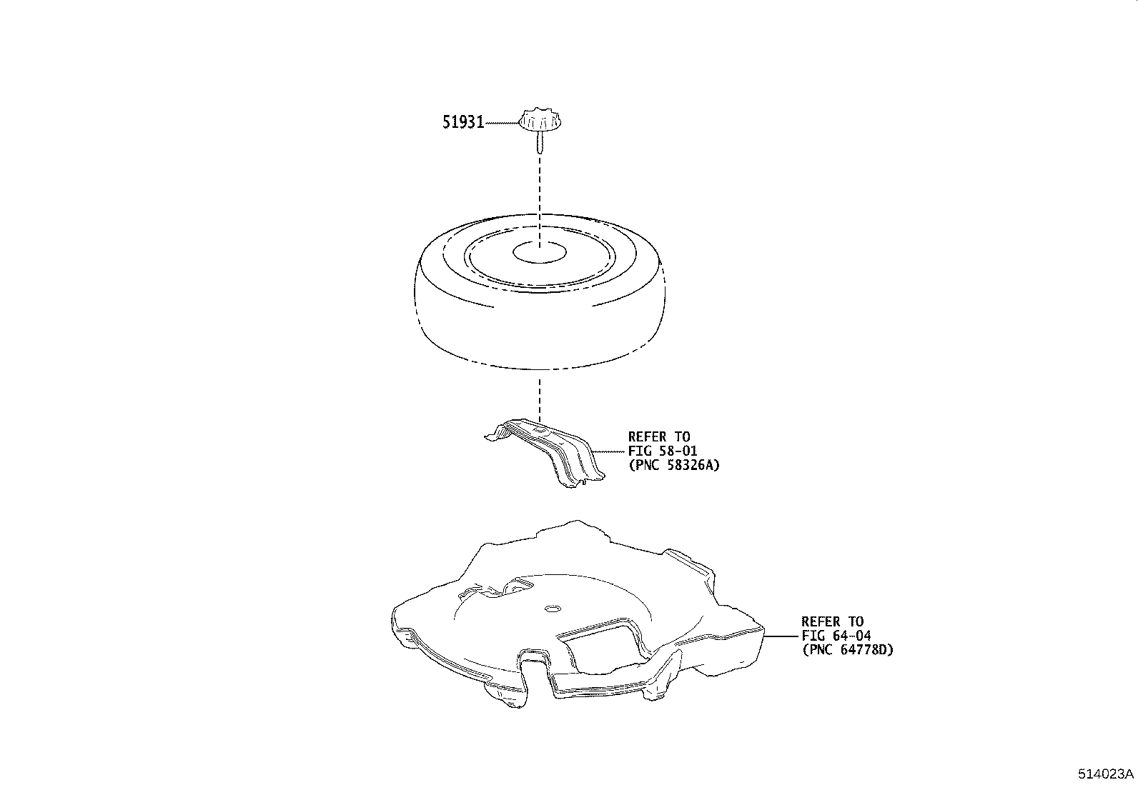 51931-52080 CARRIER, SPARE WHEEL, NO.1 product image