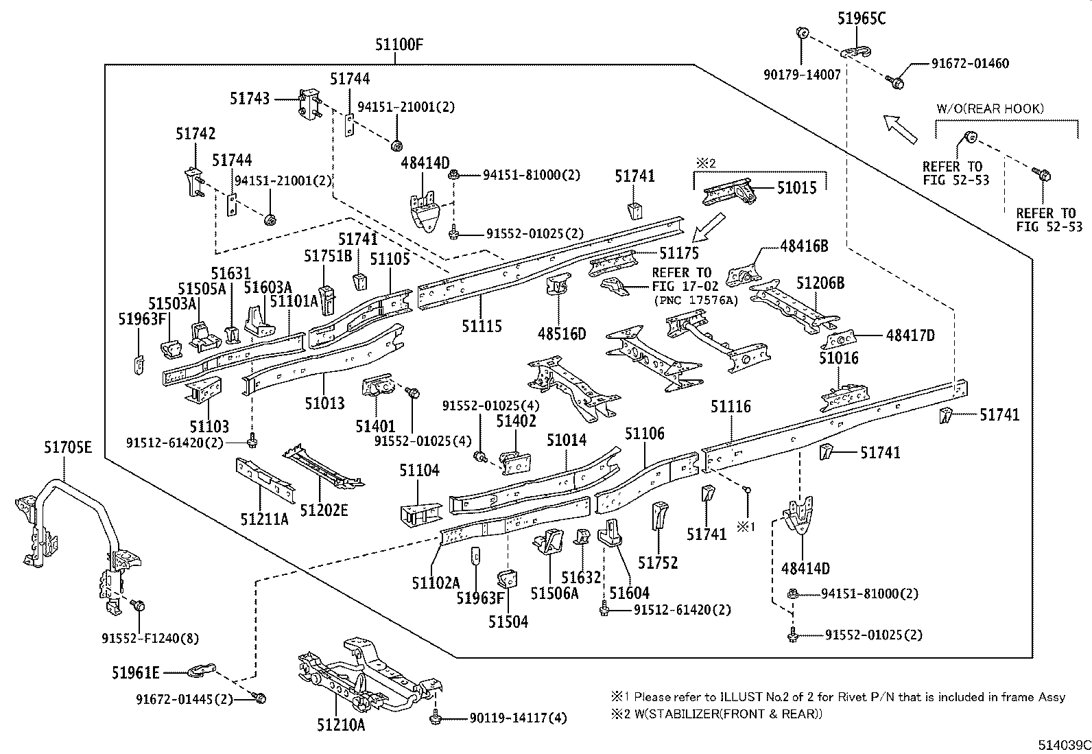 48416-25150 BRACKET, SPRING, NO.4 RH product image