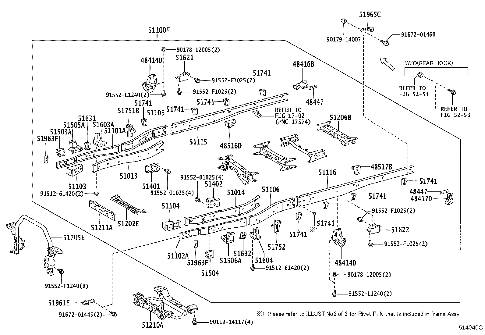 48416-25150 BRACKET, SPRING, NO.4 RH product image