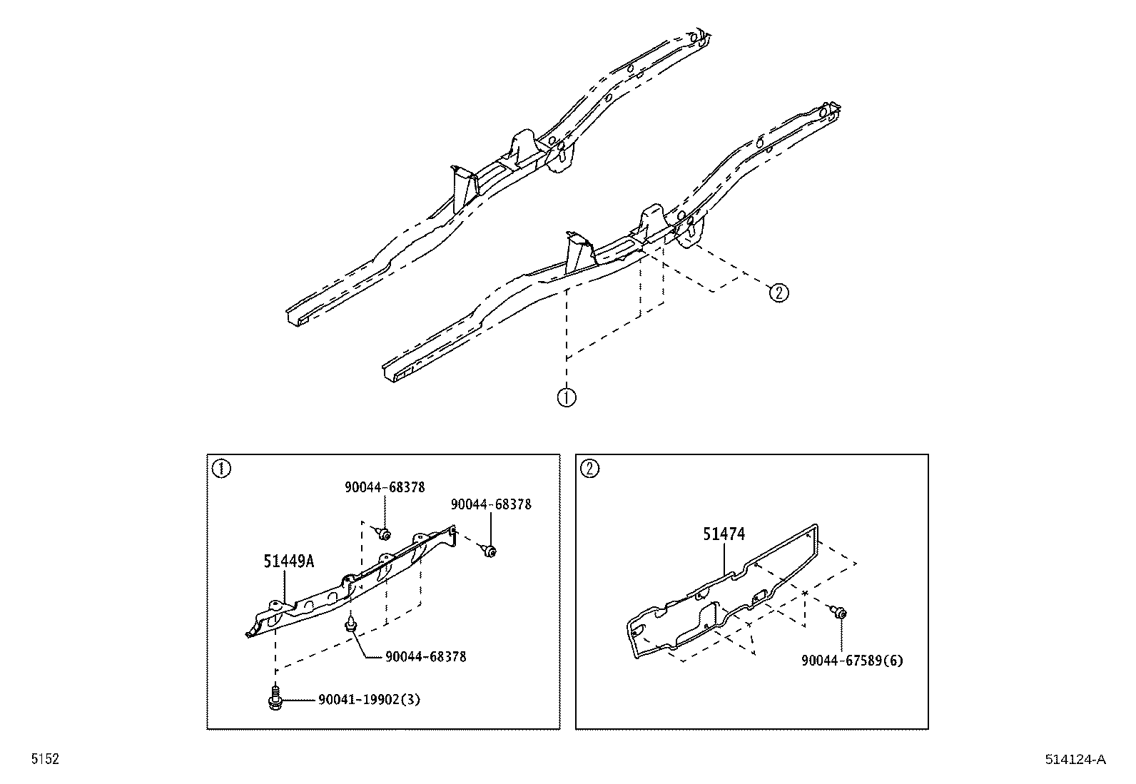 51201-B5110 CROSSMEMBER SUB-ASSY, FRONT SUSPENSION product image
