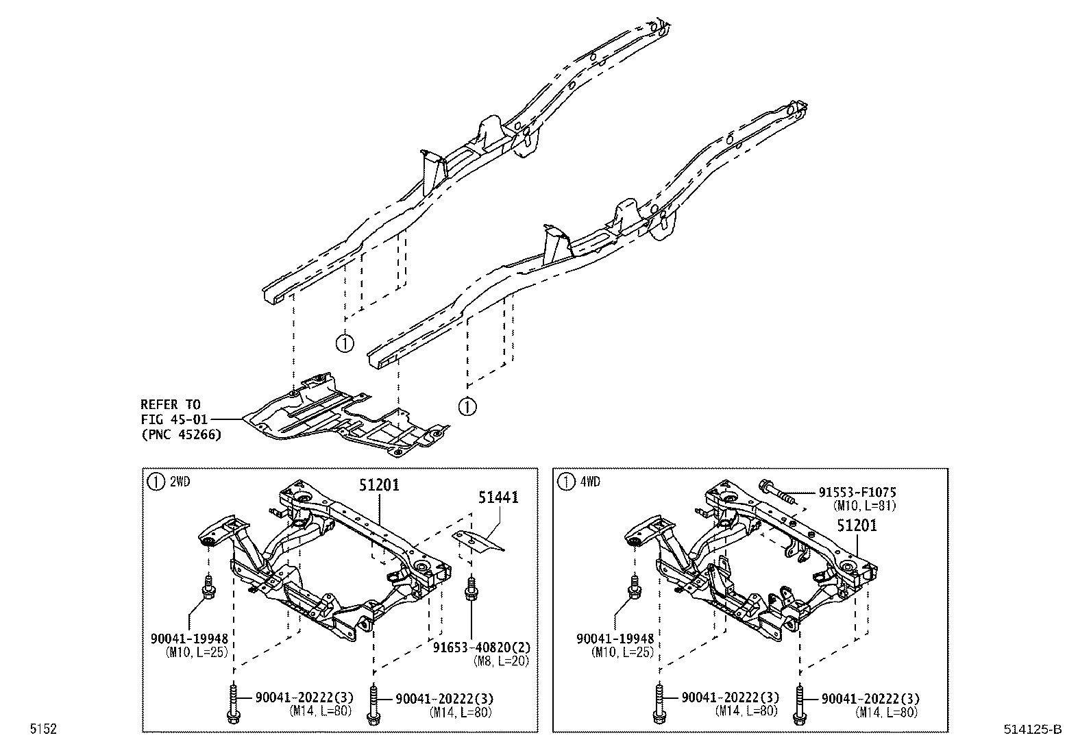51201-B5110 CROSSMEMBER SUB-ASSY, FRONT SUSPENSION product image