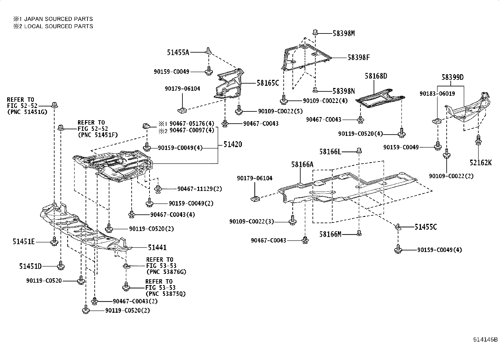51206-08020 MEMBER SUB-ASSY, REAR SUSPENSION product image