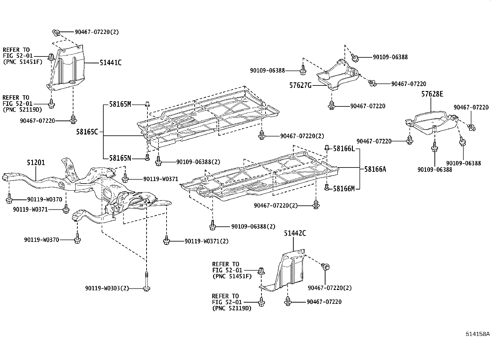 51201-0D280 CROSSMEMBER SUB-ASSY, FRONT SUSPENSION product image
