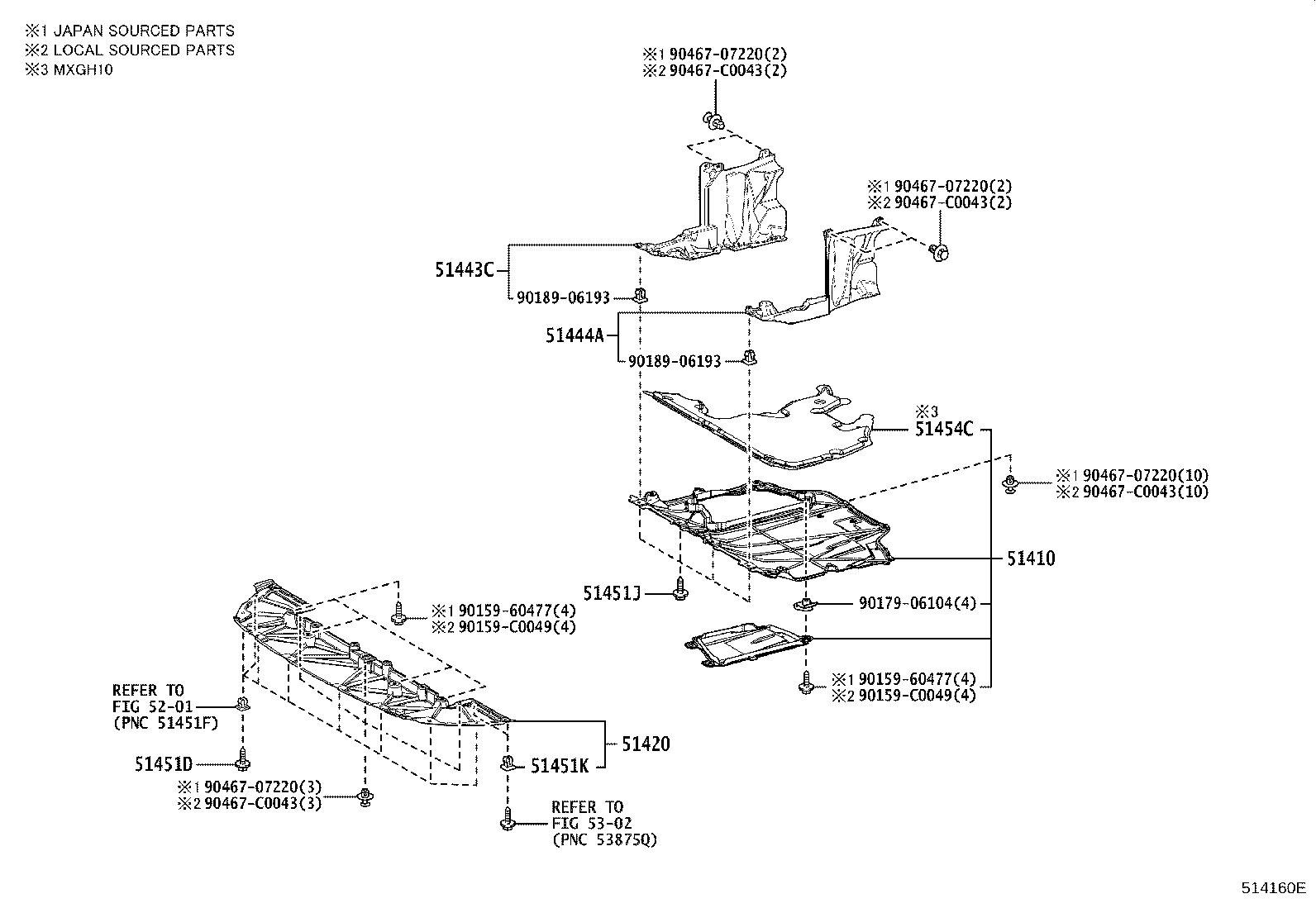 51107-0A040 REINFORCEMENT SUB-ASSY, SIDE RAIL, REAR RH product image