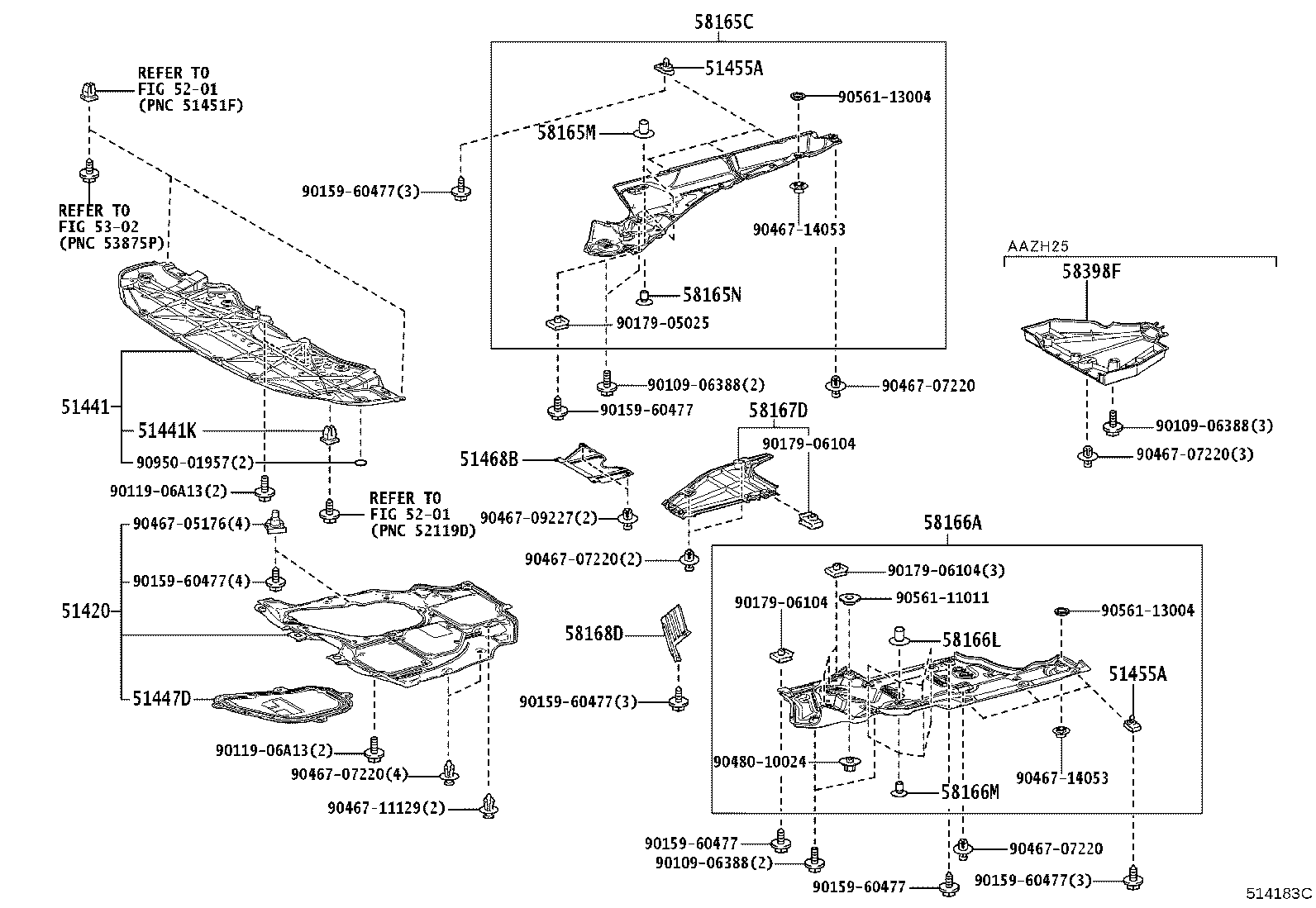 58166-48070 COVER, FRONT FLOOR, LH product image