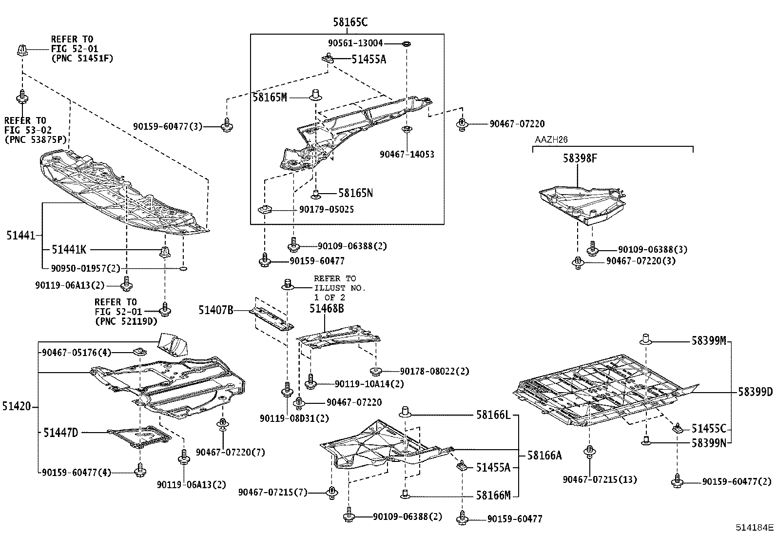 58166-48070 COVER, FRONT FLOOR, LH product image