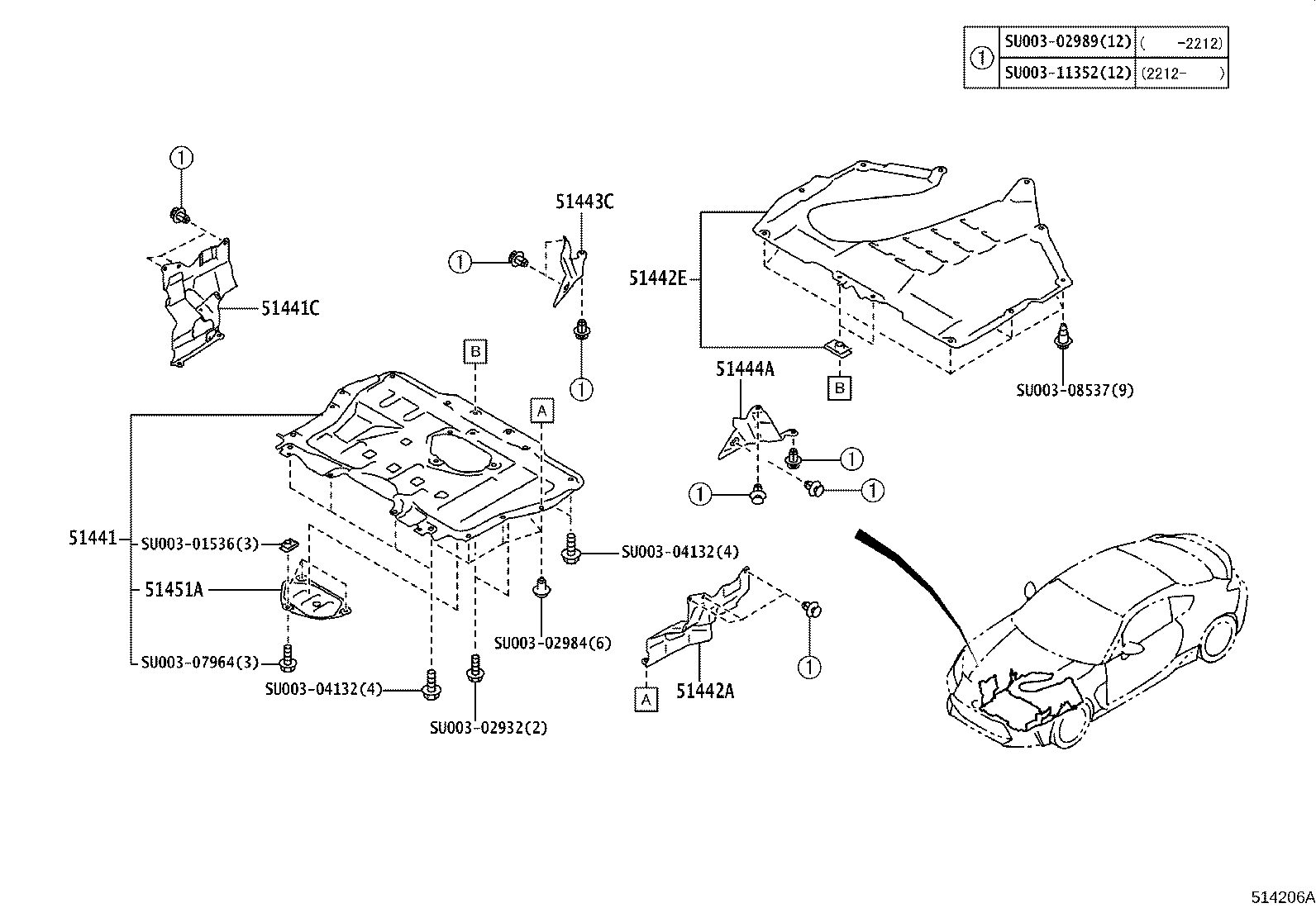SU003-09169 COVER, ENGINE UNDER, NO.1 product image