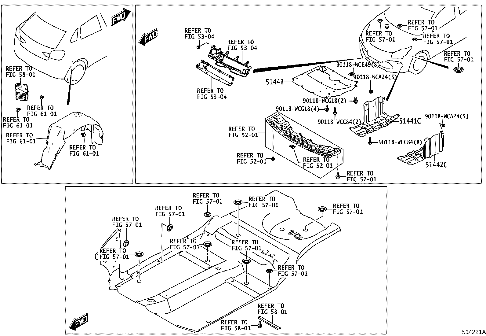 51441-WC011 COVER, ENGINE UNDER, NO.1 product image