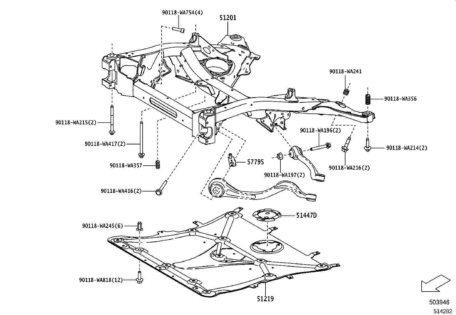 58167-WAA02 COVER, FRONT FLOOR product image