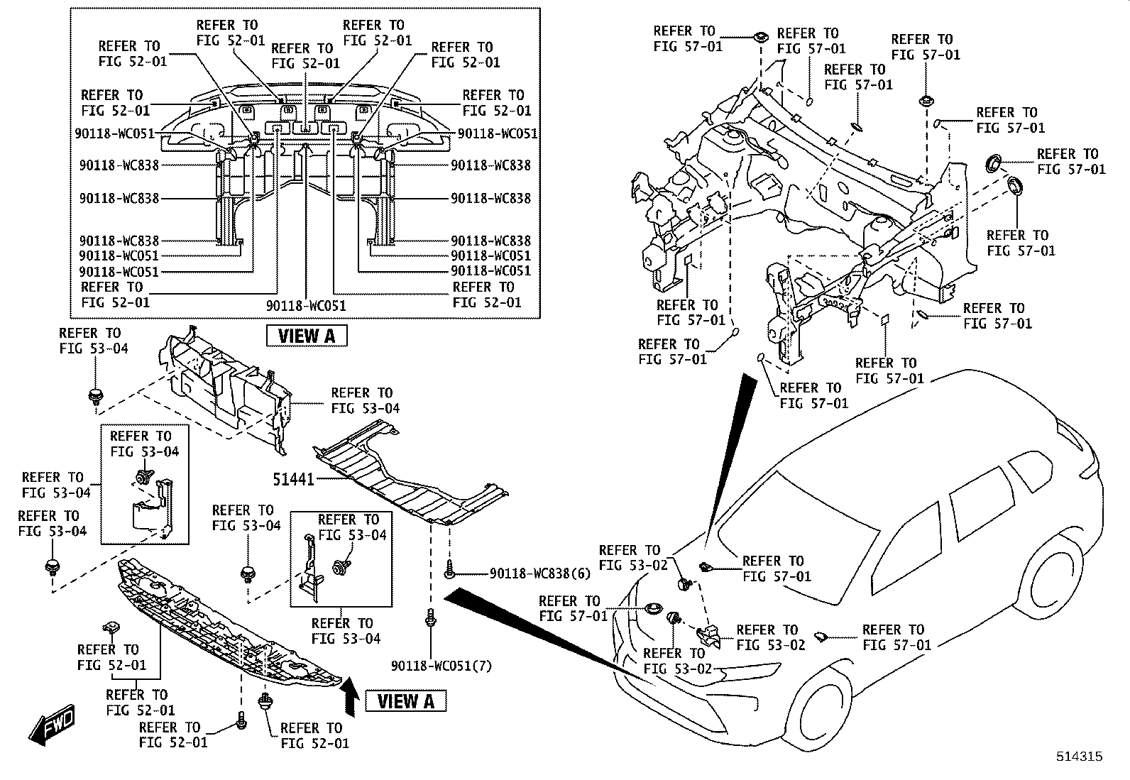 51201-WC005 CROSSMEMBER SUB-ASSY, FRAME, FRONT product image