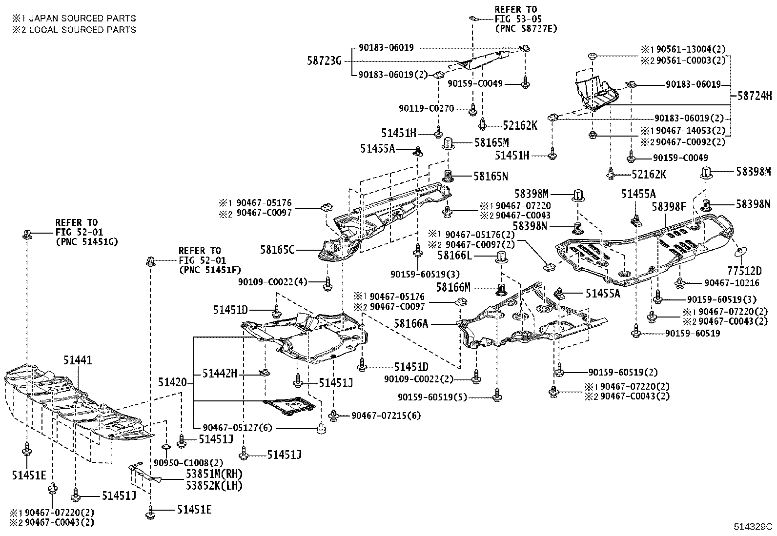 51206-0E210 MEMBER SUB-ASSY, REAR SUSPENSION product image