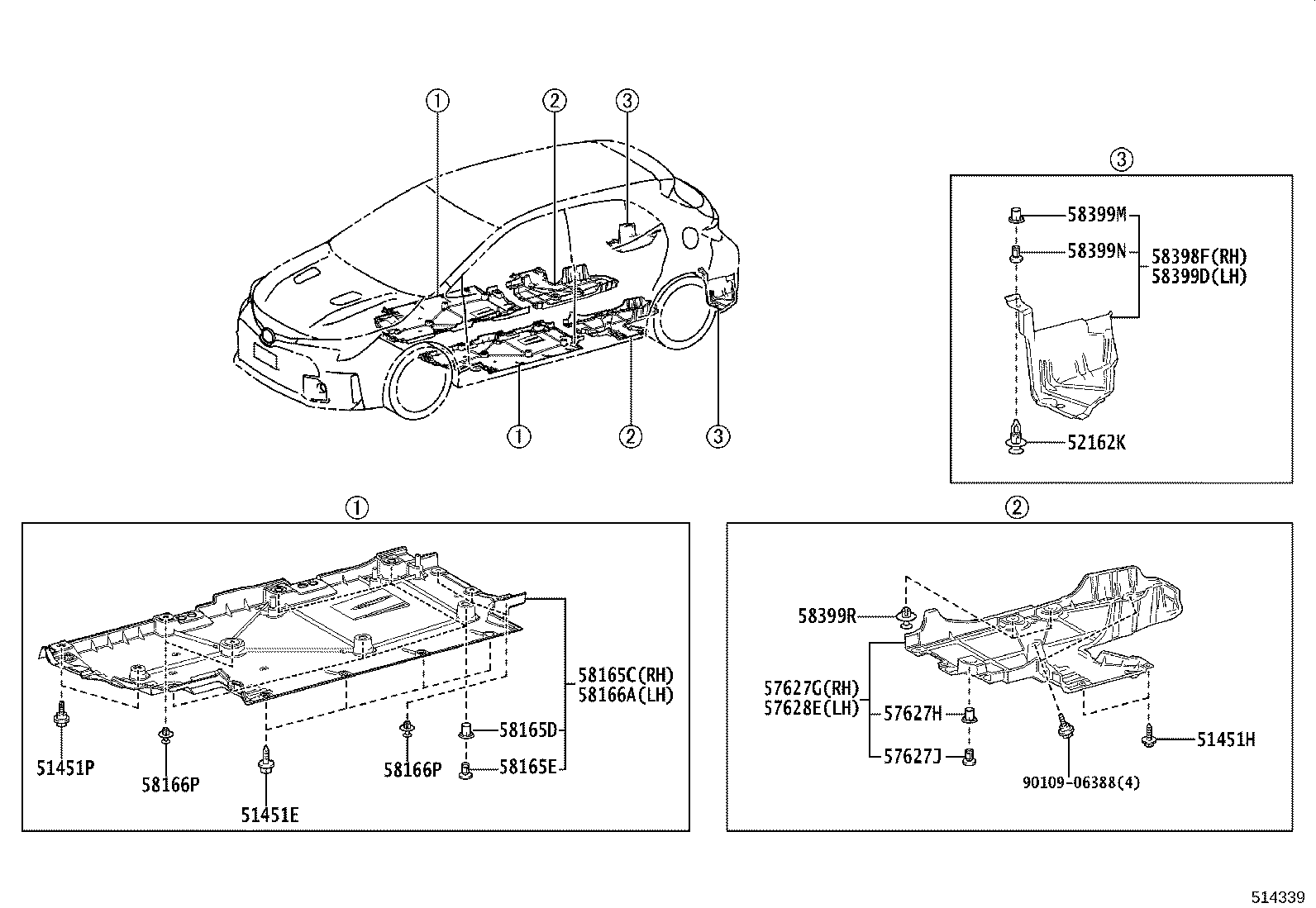 51108-12030 REINFORCEMENT SUB-ASSY, SIDE RAIL, REAR LH product image