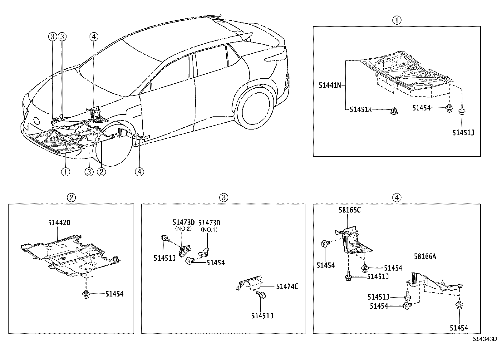 51200-42041 MEMBER SUB-ASSY, REAR SUSPENSION product image