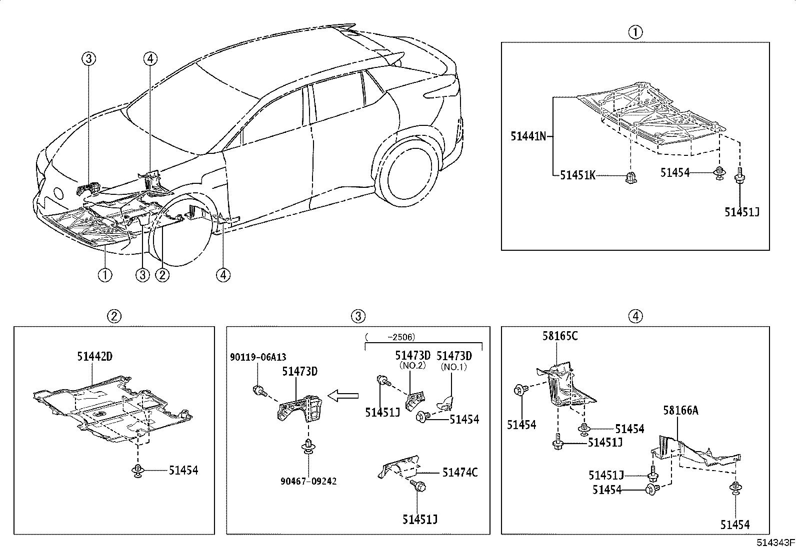 51200-42041 MEMBER SUB-ASSY, REAR SUSPENSION product image