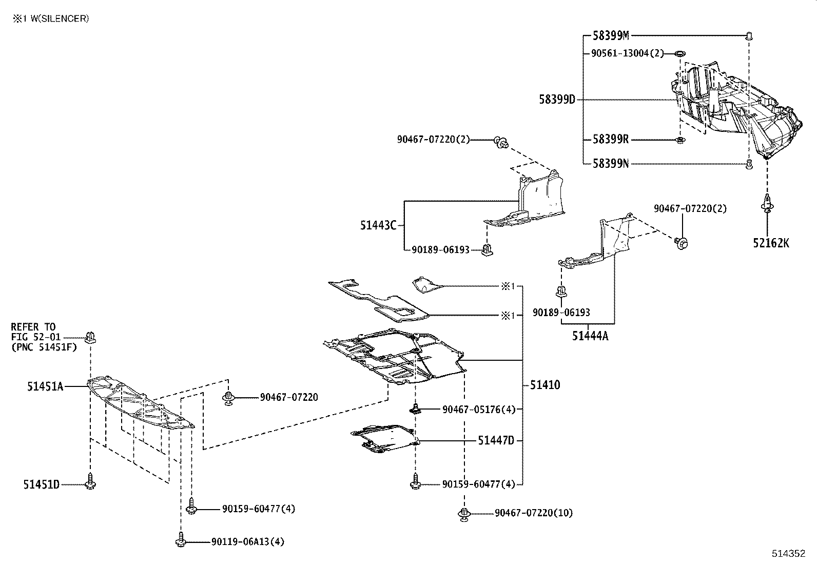 58166-12050 COVER, FRONT FLOOR, LH product image
