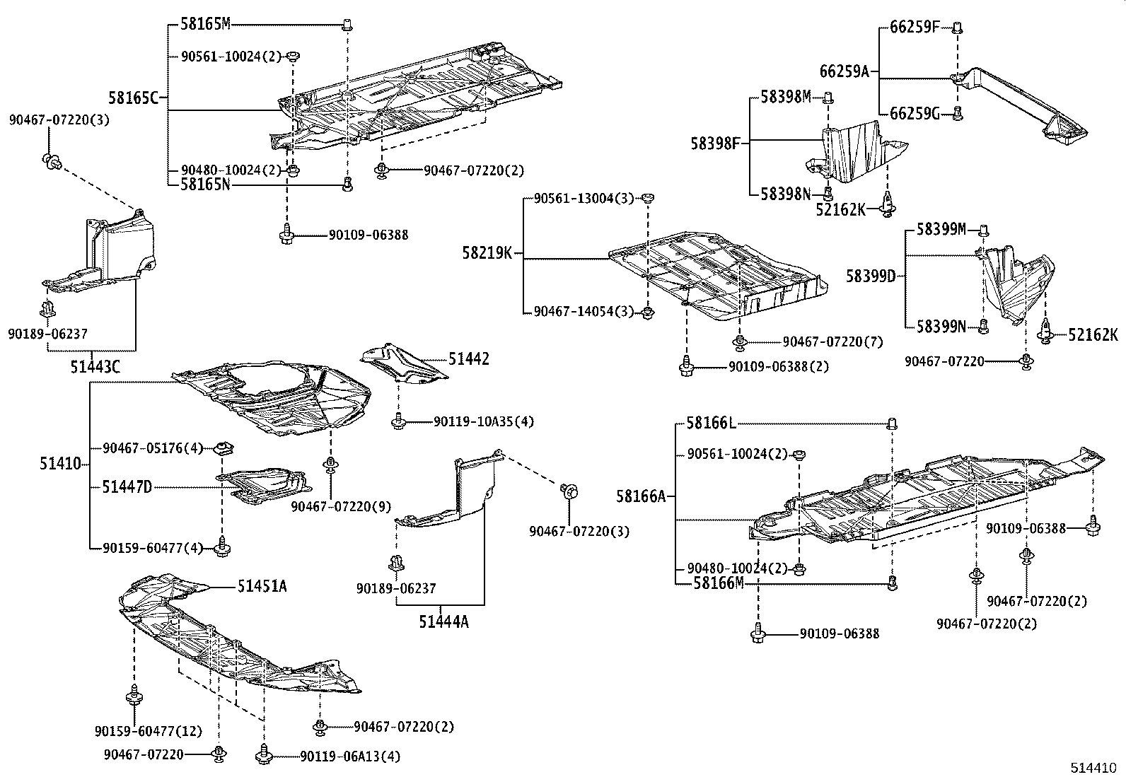 51206-47041 MEMBER SUB-ASSY, REAR SUSPENSION product image