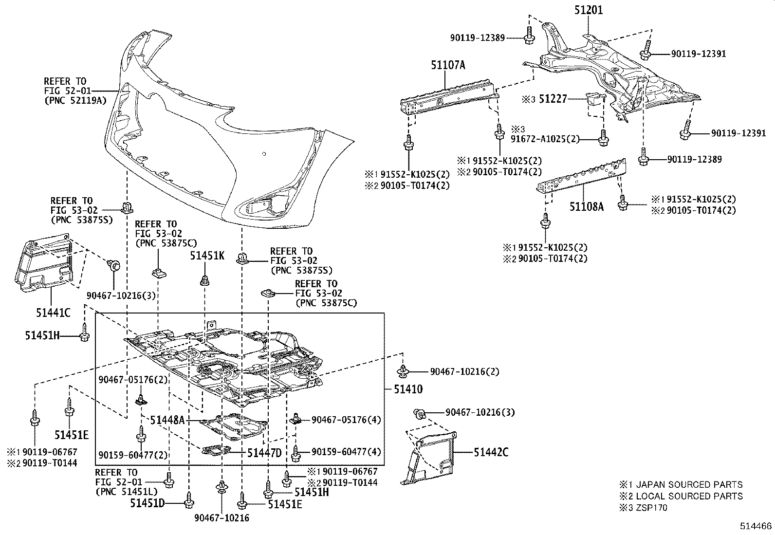 51201-0D130 CROSSMEMBER SUB-ASSY, FRONT SUSPENSION product image