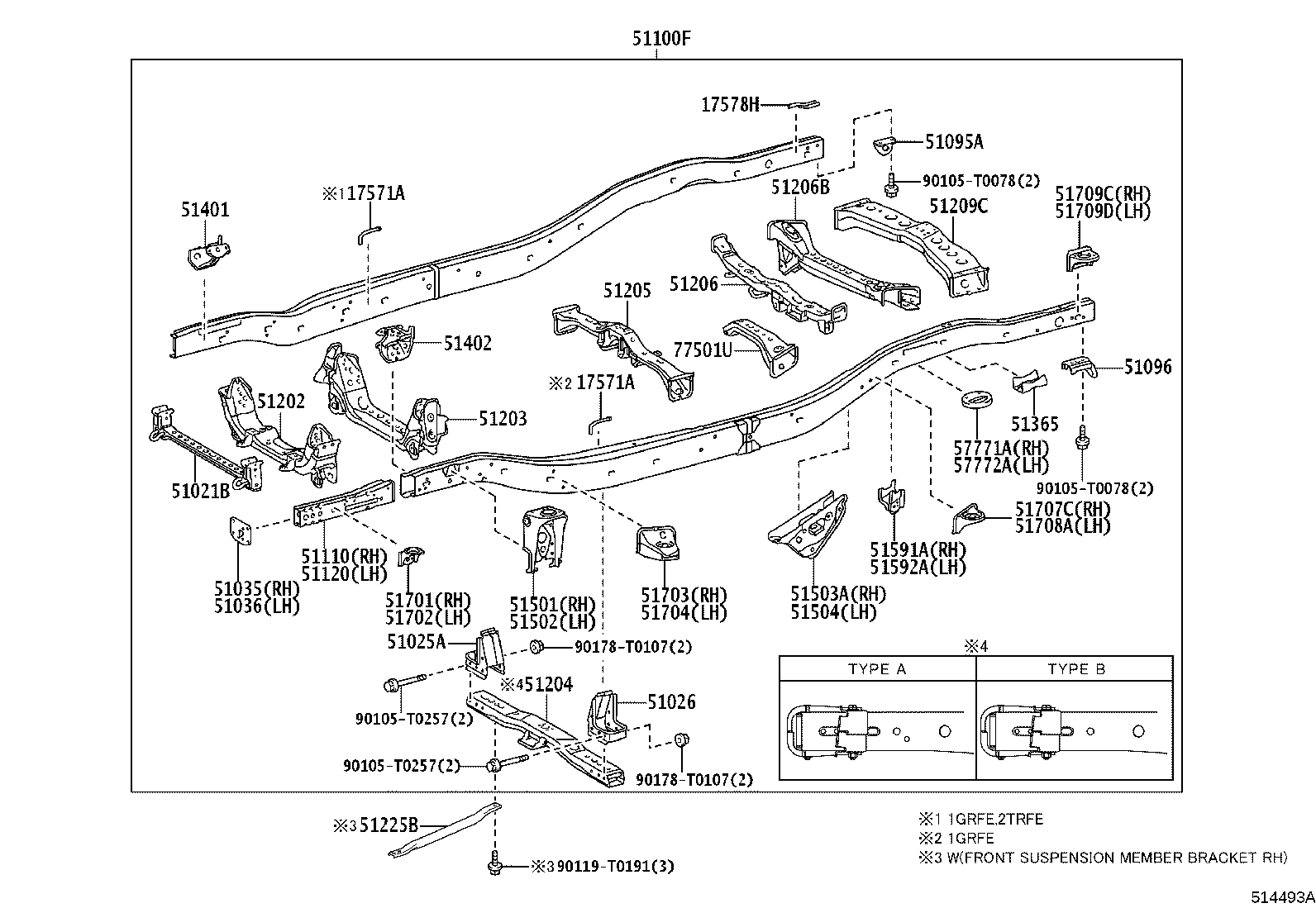 51001-KKC73 FRAME SUB-ASSY product image