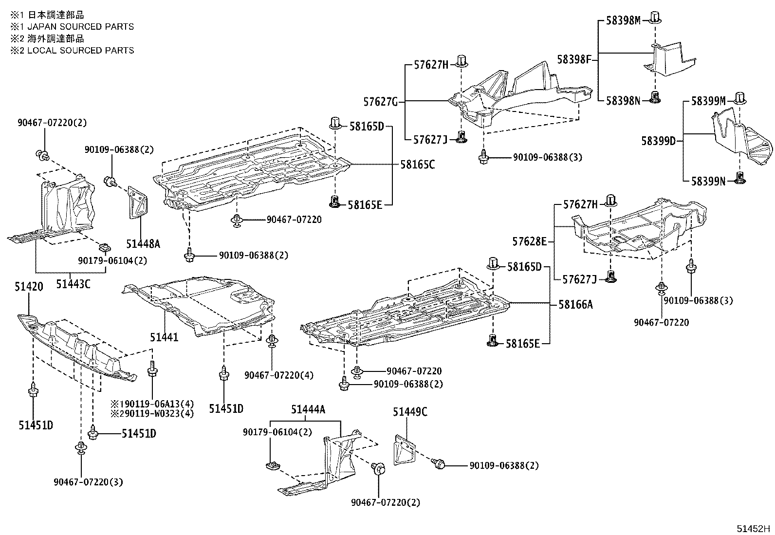 51206-16041 MEMBER SUB-ASSY, REAR SUSPENSION product image