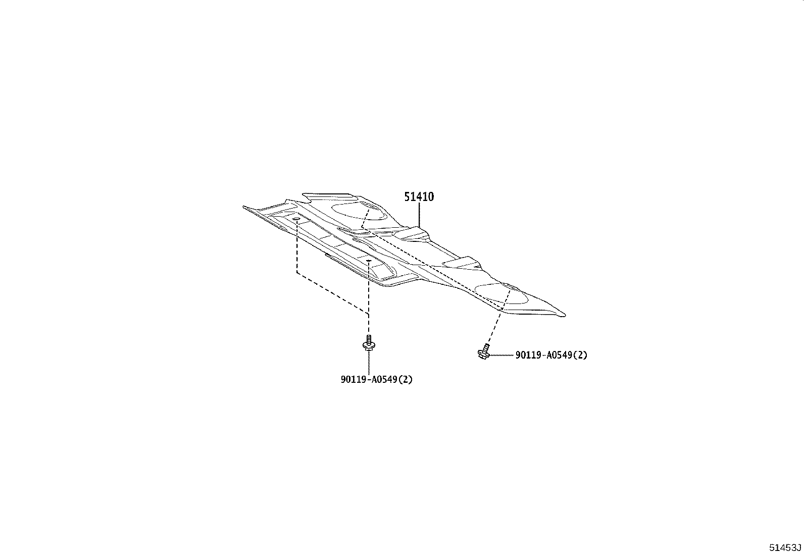 51410-0C050 COVER ASSY, ENGINE UNDER, NO.1 product image