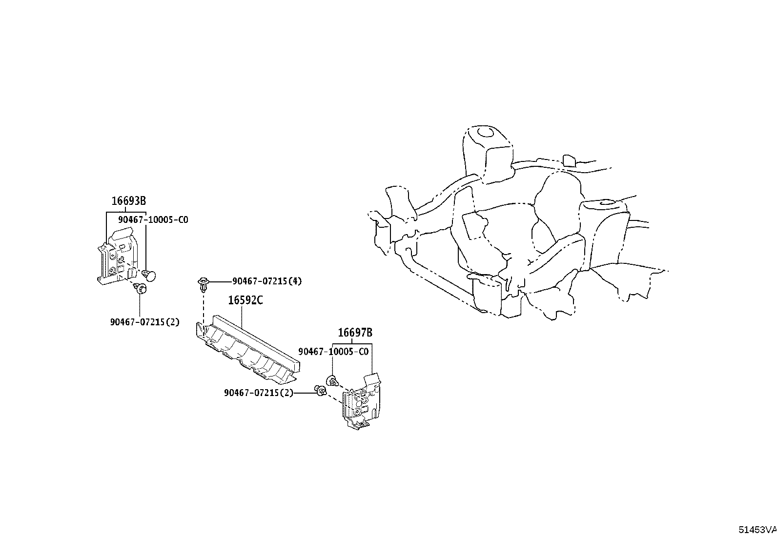 51001-6BA50 FRAME SUB-ASSY product image