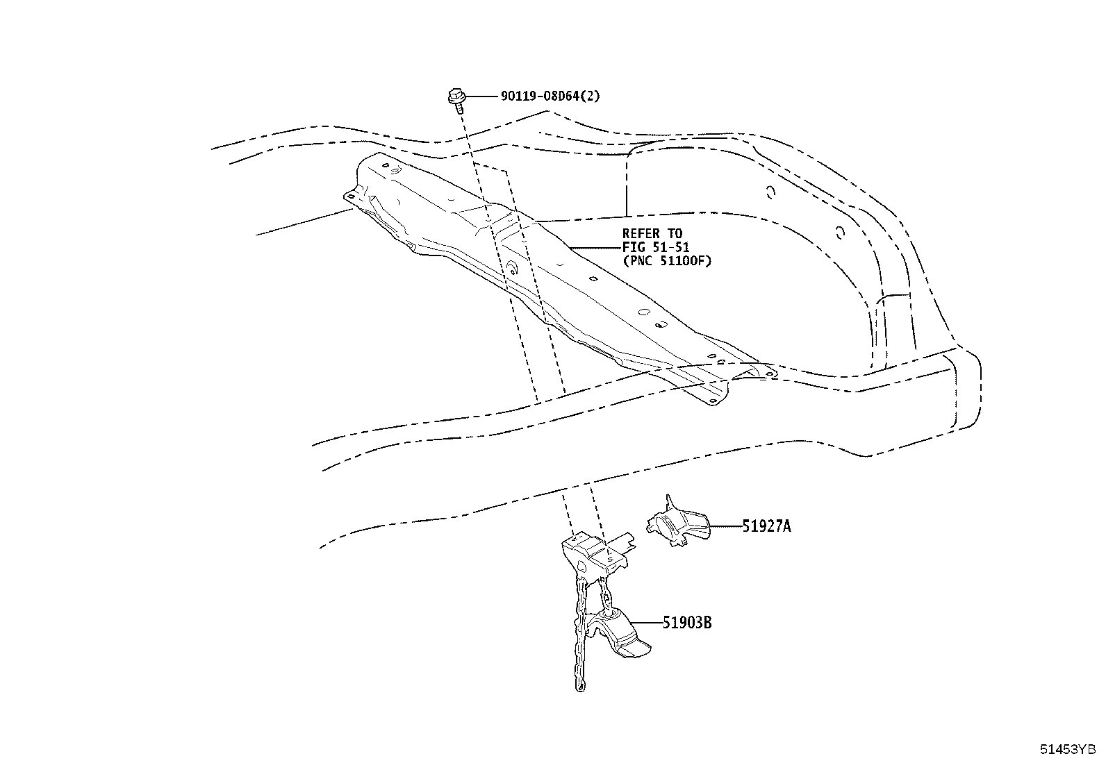 51927-60080 GUIDE, SPARE WHEEL product image
