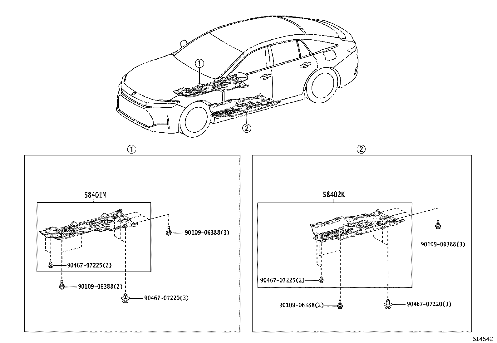 51410-30260 COVER ASSY, ENGINE UNDER, NO.1 product image