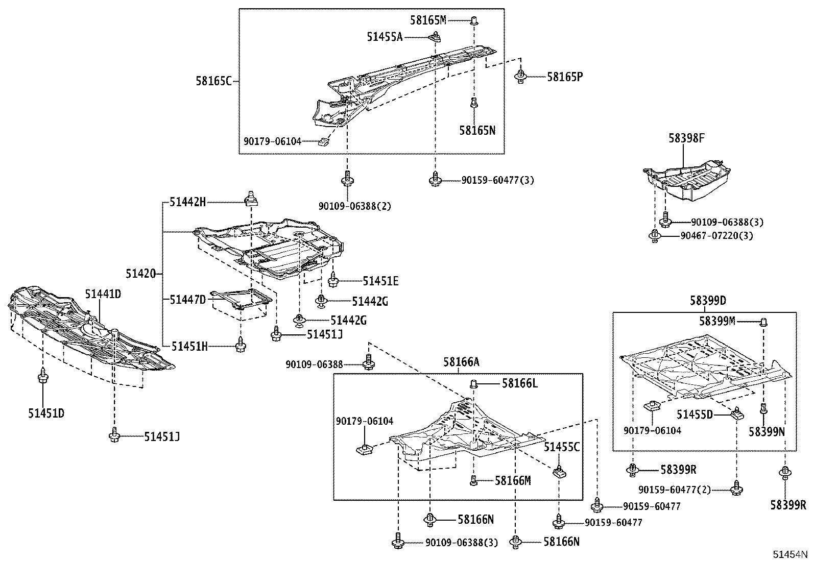 51441-30570 COVER, ENGINE UNDER product image