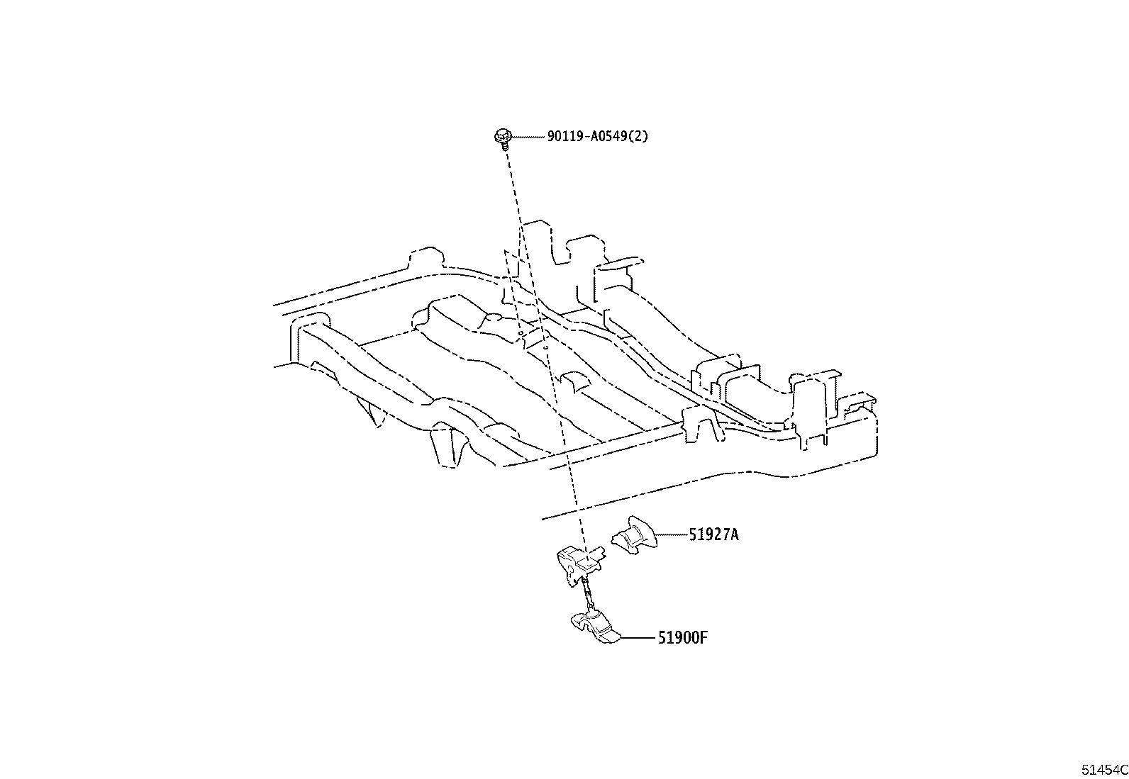 51927-AK010 GUIDE, SPARE WHEEL product image