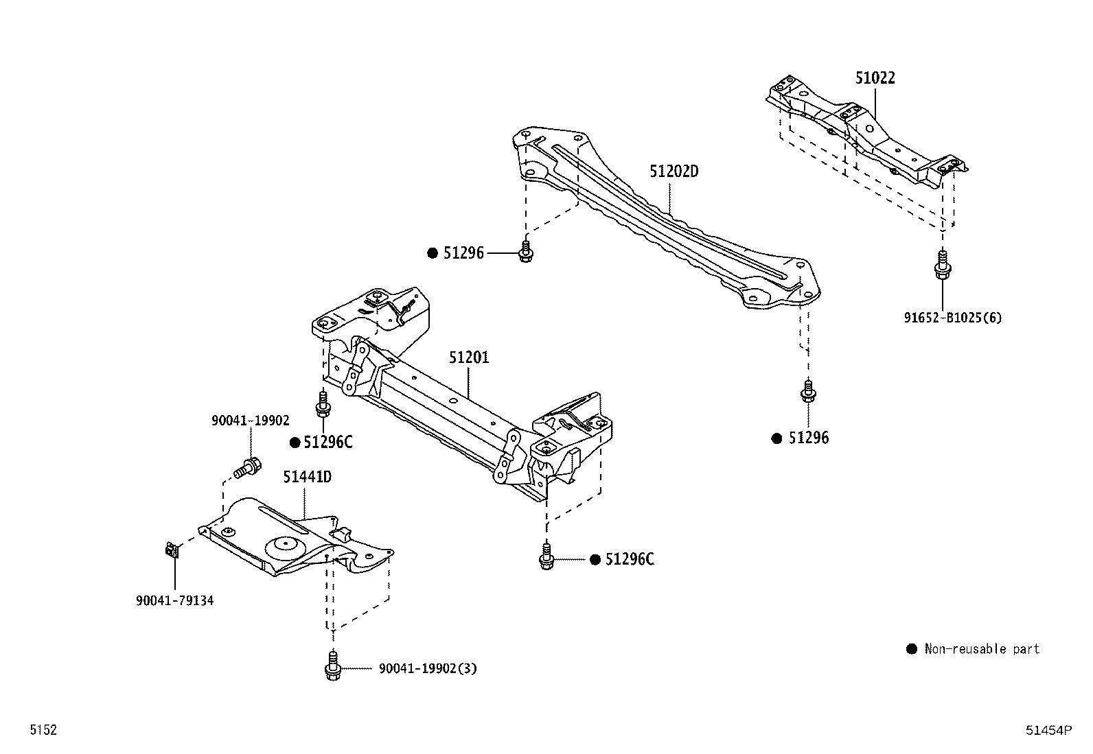 91642-81235 BOLT, FRONT SUSPENSION MEMBER MOUNTING product image
