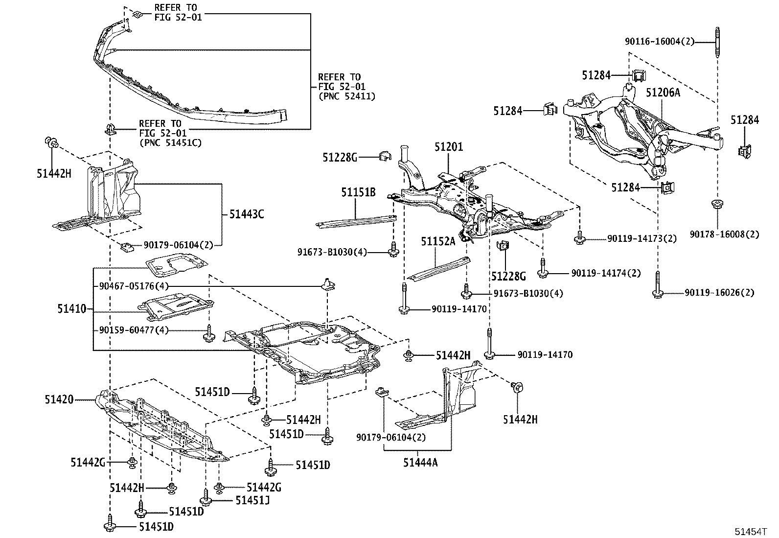 51201-76050 CROSSMEMBER SUB-ASSY, FRONT SUSPENSION product image