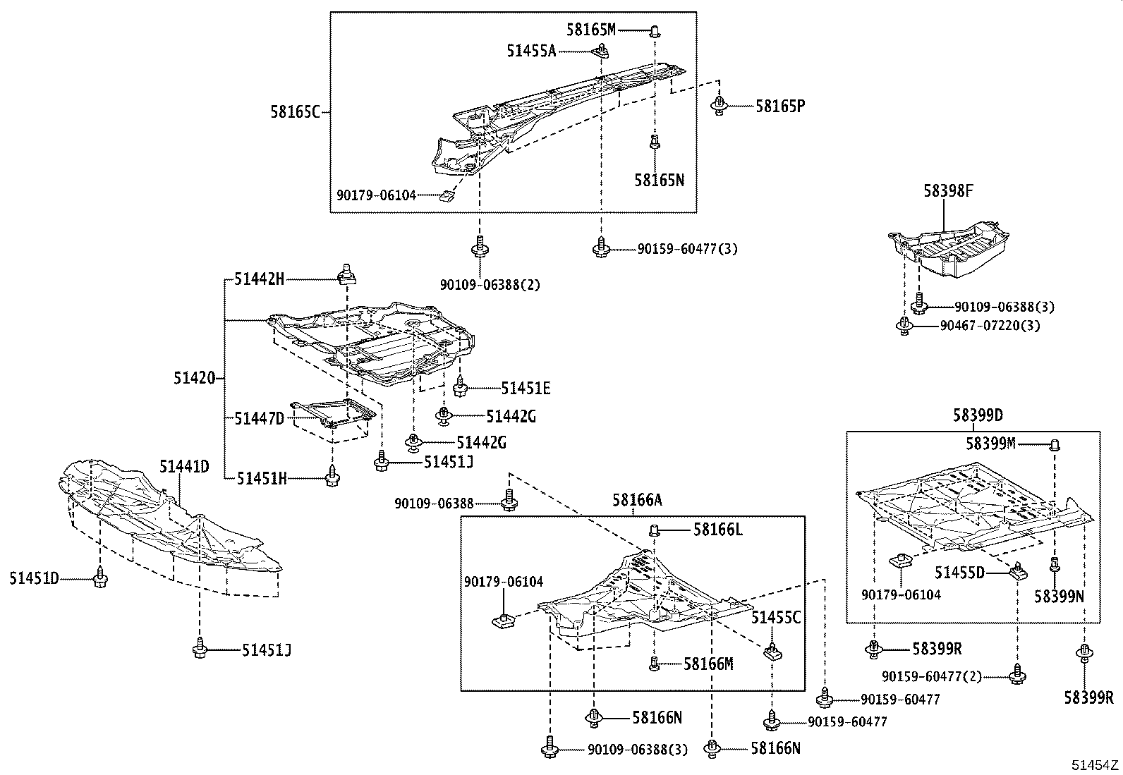 51441-30600 COVER, ENGINE UNDER product image