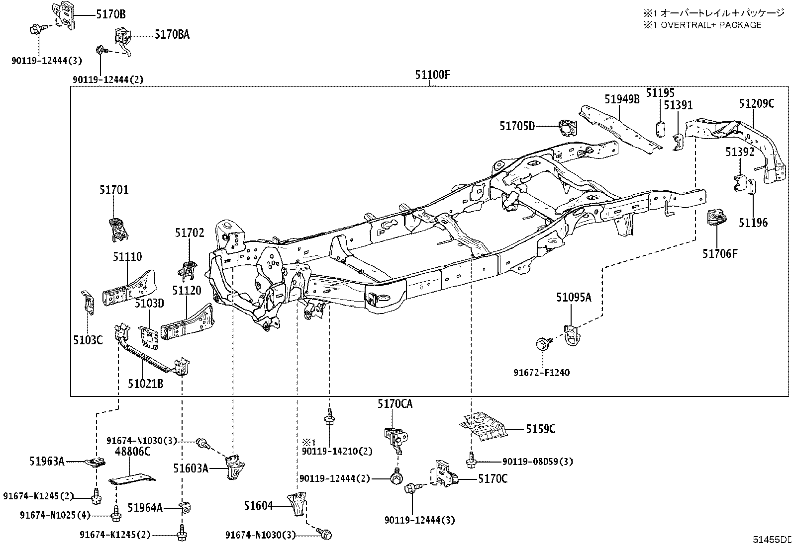 51001-6BR50 FRAME SUB-ASSY product image