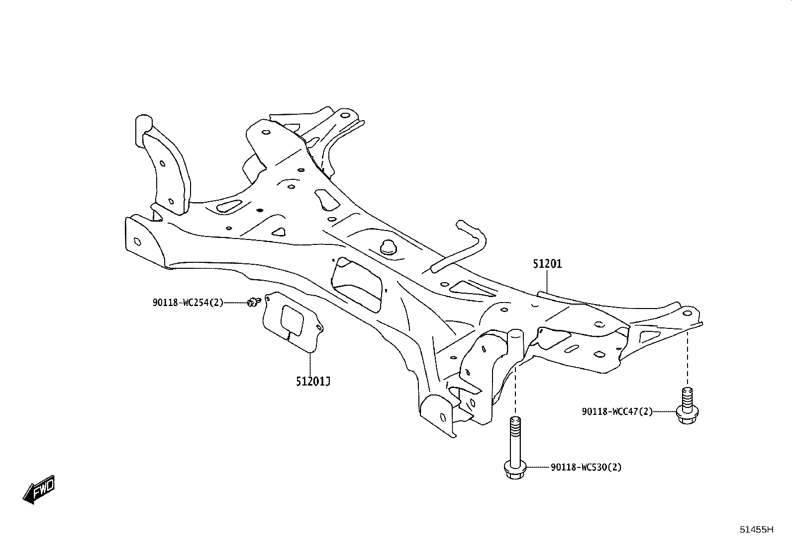 51441-WC010 COVER, ENGINE UNDER, NO.1 product image