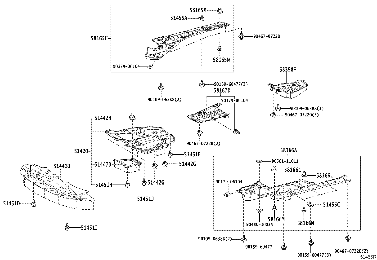 51441-30600 COVER, ENGINE UNDER product image