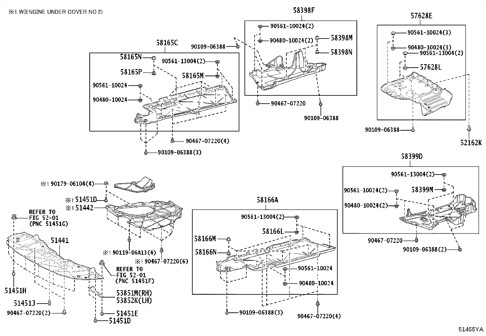51442-33220 COVER, ENGINE UNDER, NO.2 product image
