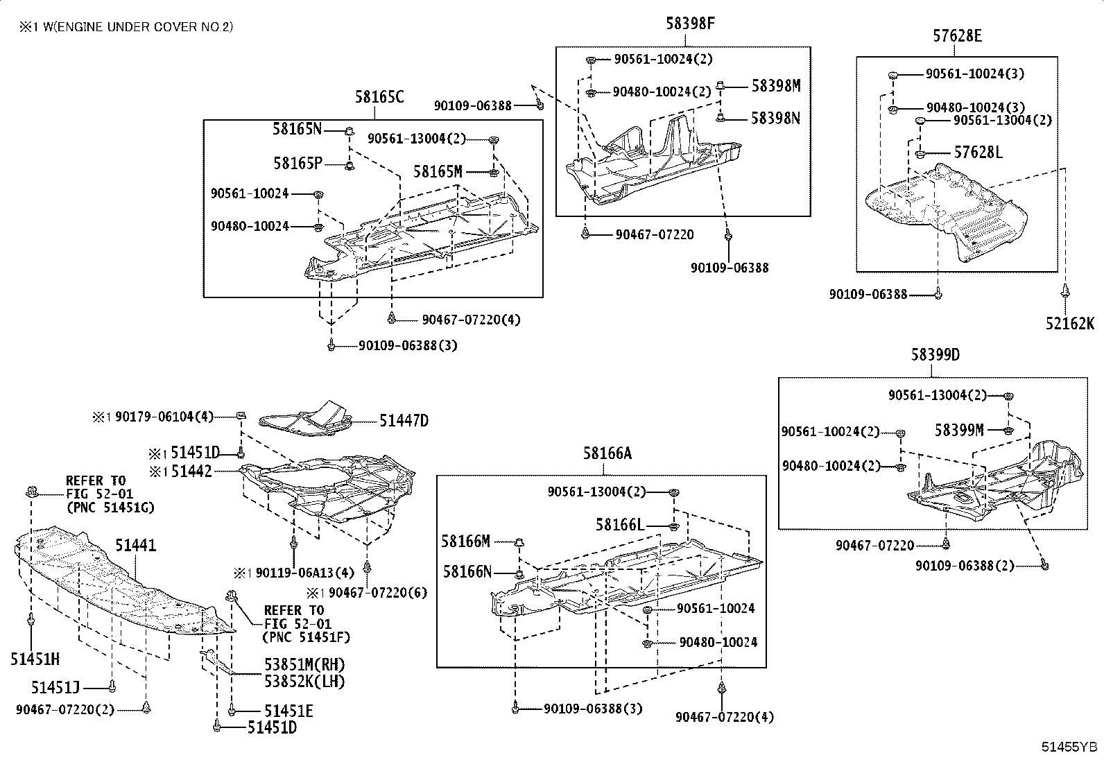 51442-33220 COVER, ENGINE UNDER, NO.2 product image