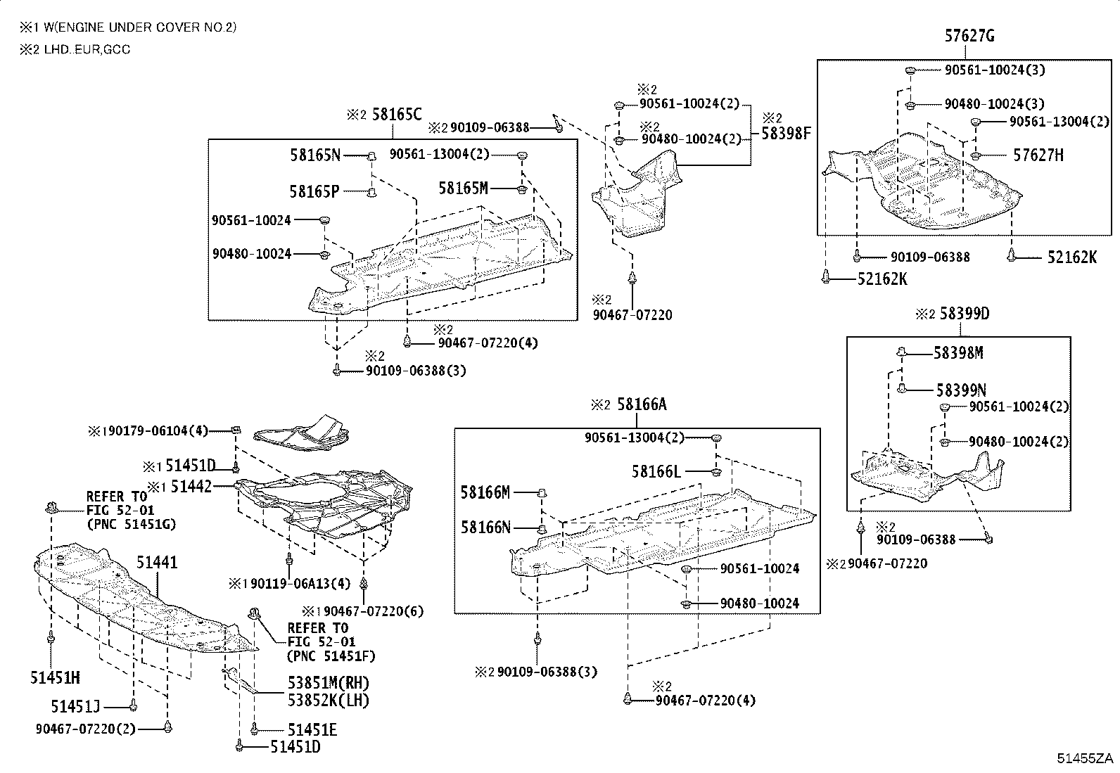 51442-33220 COVER, ENGINE UNDER, NO.2 product image