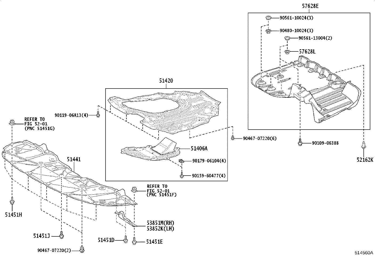 51442-33220 COVER, ENGINE UNDER, NO.2 product image