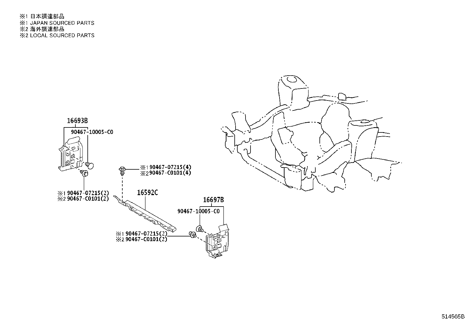 51001-0G010 FRAME SUB-ASSY product image