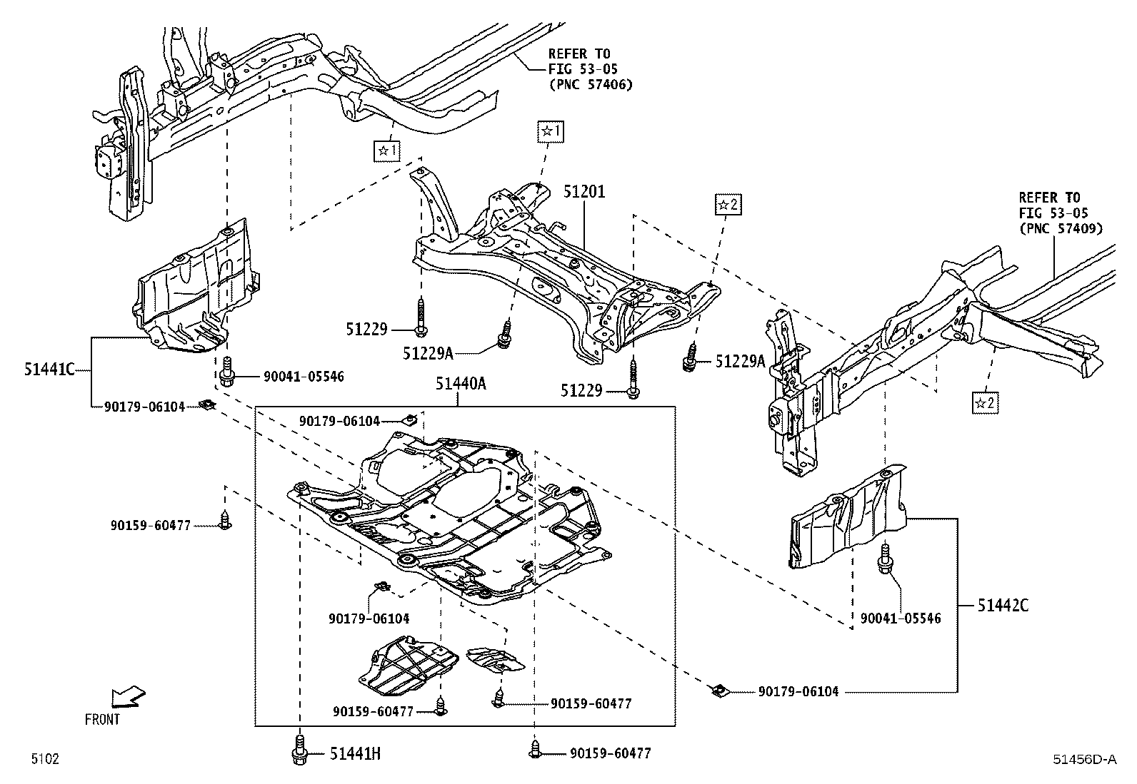 51201-BZ240 CROSSMEMBER SUB-ASSY, FRONT SUSPENSION product image