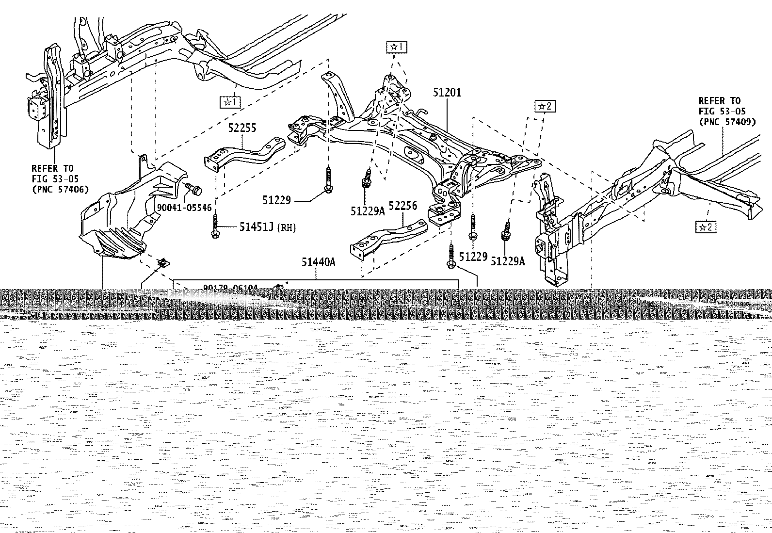 51201-BZ240 CROSSMEMBER SUB-ASSY, FRONT SUSPENSION product image