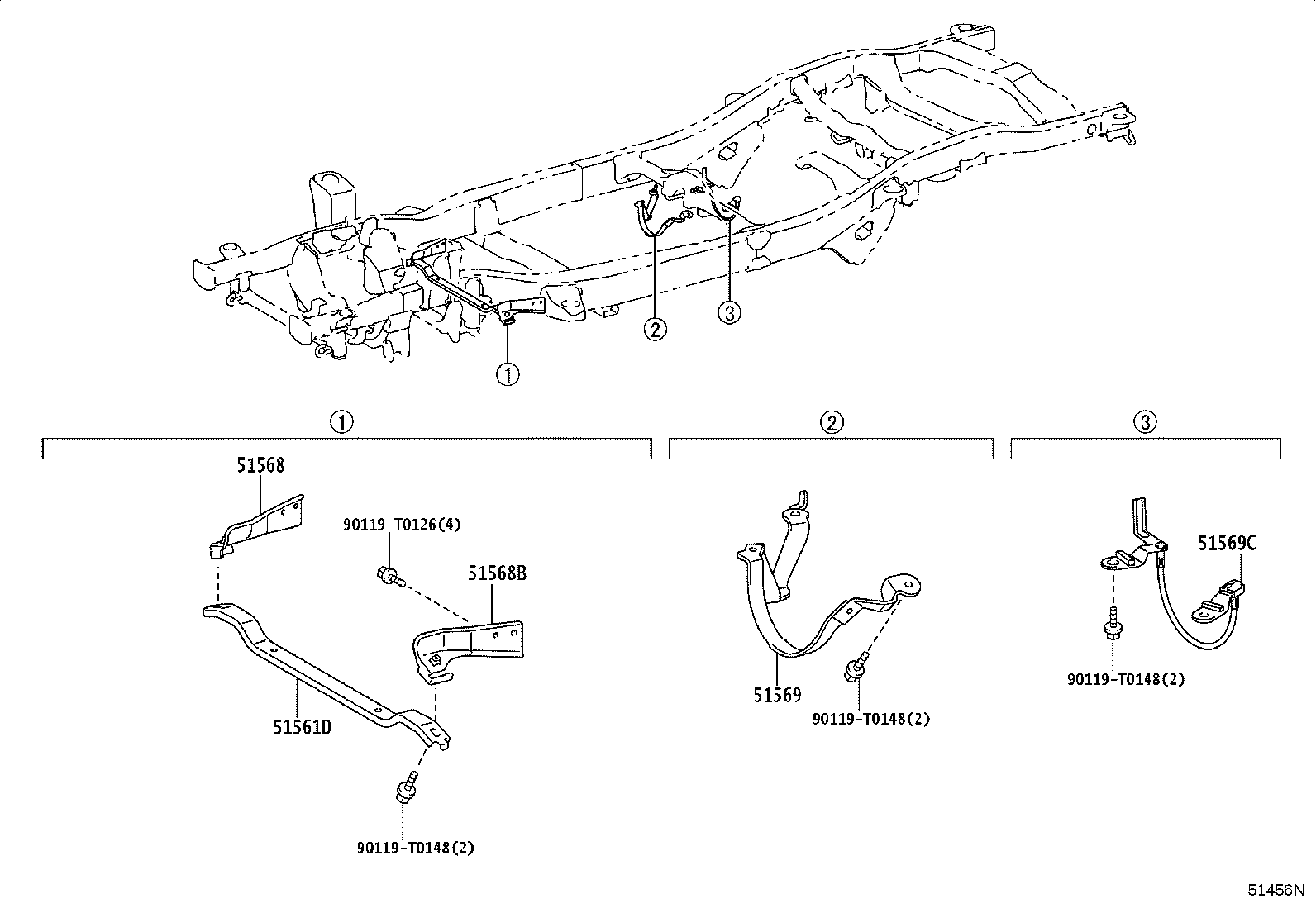 51001-KK663 FRAME SUB-ASSY product image