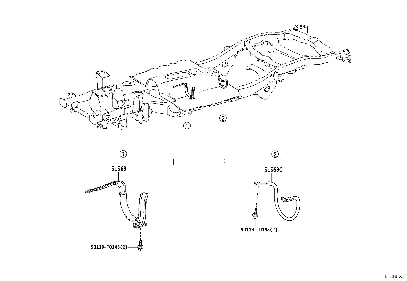 51001-KK155 FRAME SUB-ASSY product image