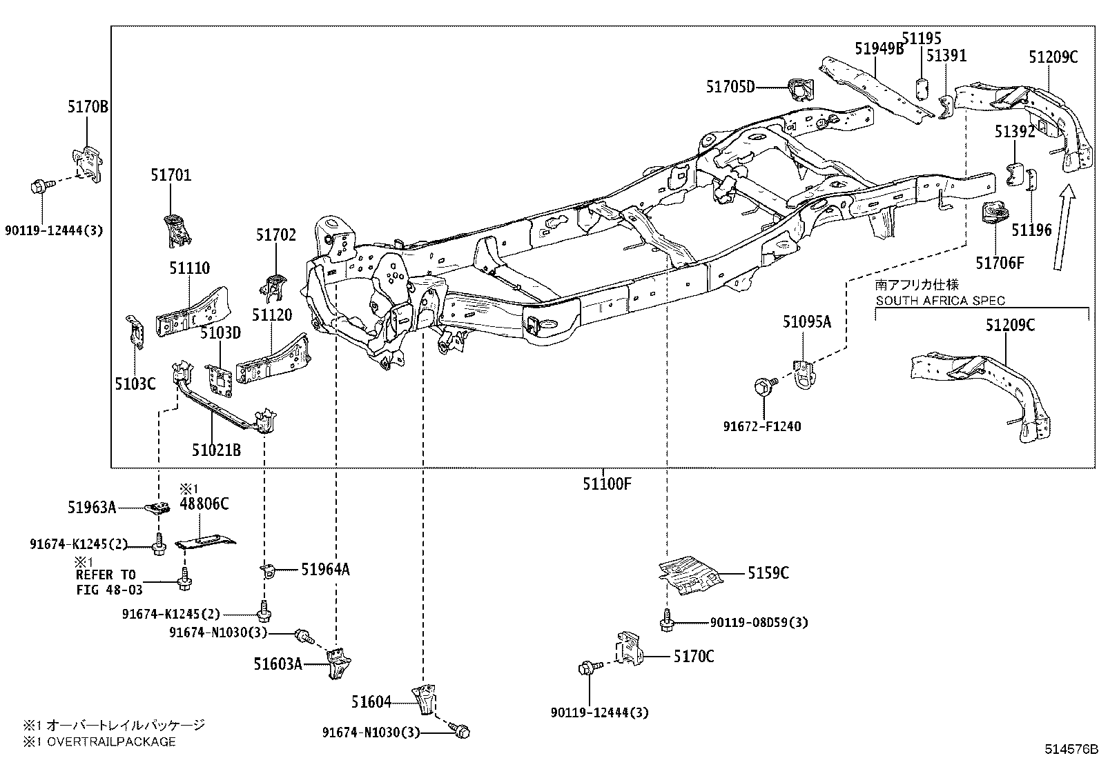 51001-6BR50 FRAME SUB-ASSY product image