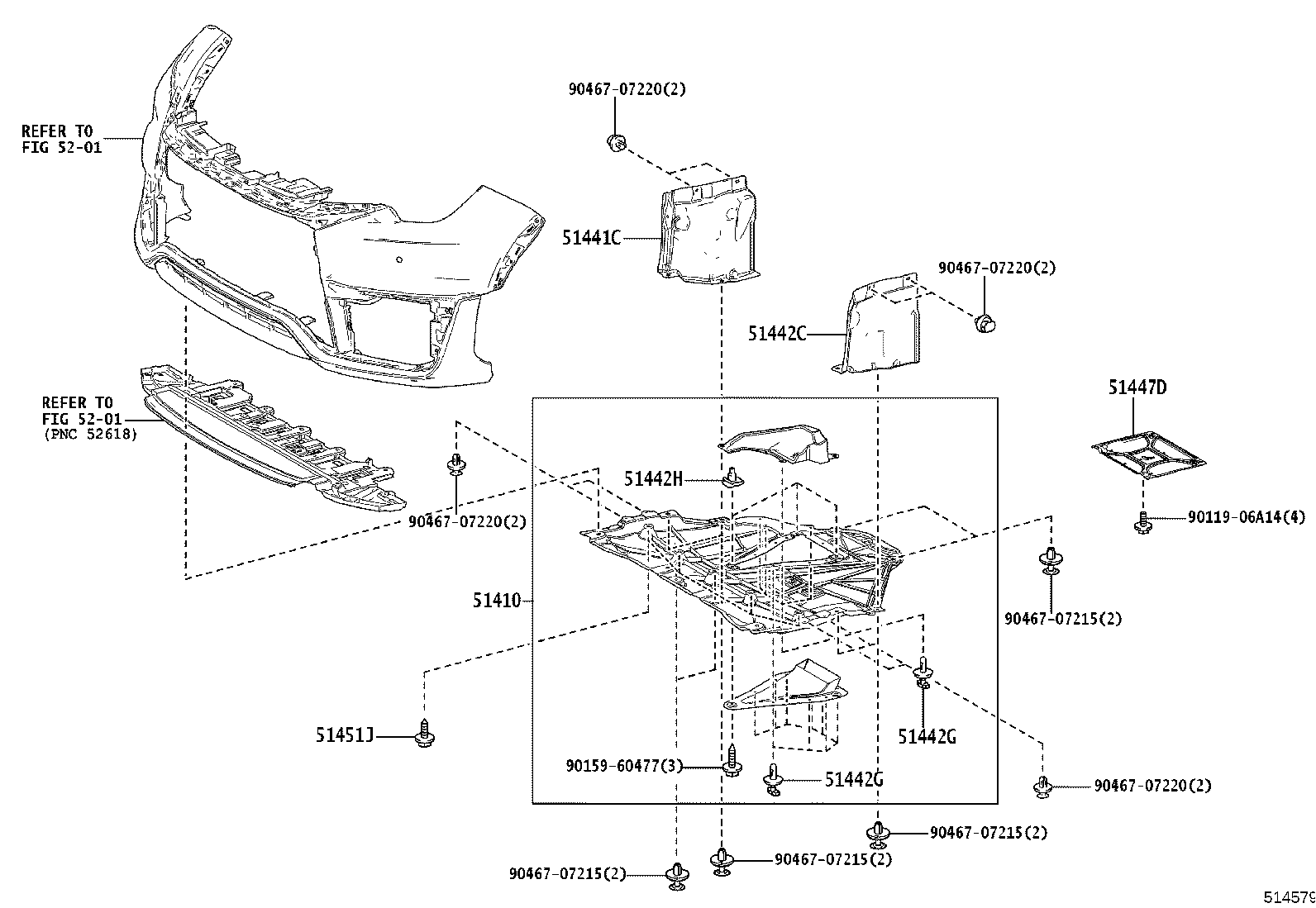 51237-52030 REINFORCEMENT, FRONT SUSPENSION MEMBER, RH product image